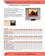 Da-Lite Standard Fast-Fold Screen System 86" x 116", Video, Dual Vision 81491 Prospecto