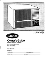 Carrier 51CV/GY Manual Do Utilizador