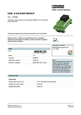 Phoenix Contact Optocoupler module UMK- 8 OM-R/MF/MKDS/P 2972699 2972699 Data Sheet