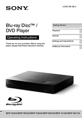Sony BDP-S1500 Manual De Usuario