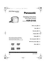 Panasonic VDR-D105 Bedienungsanleitung