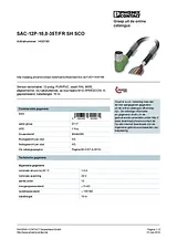 Phoenix Contact Sensor/Actuator cable SAC-12P-10,0-35T/FR SH SCO 1430190 1430190 Data Sheet