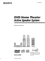Sony SAVA-D900 Manual