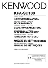 Kenwood KPA-SD100 Manual Do Utilizador