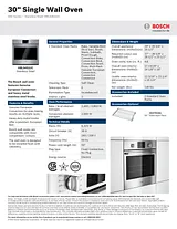 Bosch HBL5451UC Product Datasheet