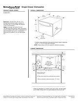 KitchenAid Requires Additional Panel Kit: Custom-Wood or Color Panel 
Architect® Series II Dimensional Illustrations