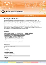 Conceptronic Dual Bay Home Media Store 1321004 Manuel D’Utilisation