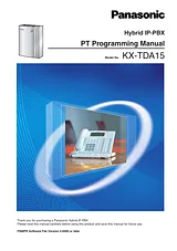 Panasonic KX-TDA15 ユーザーズマニュアル