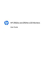 HP (Hewlett-Packard) ZR24W Manual De Usuario