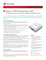 Polycom KIRK Wireless Server 300 02344900 데이터 시트