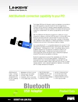 Linksys Bluetooth USB Adapter USBBT100 Prospecto