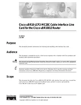 Cisco Systems uBR10-LCP2-MC28C Benutzerhandbuch