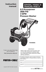Porter-Cable PCH2800C Manual De Usuario