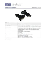 Cables Direct DisplayPort - DVI m/f HDHDPORT-001 Folheto