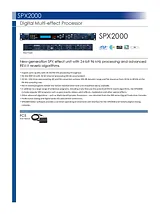 Yamaha SPX2000 Data Sheet
