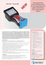 Metrel MI 2925F Mains-analysis device, Mains analyser 20991746 Техническая Спецификация