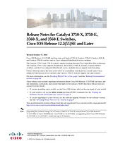 Cisco Cisco IOS Software Release 12.2(55)SE 發佈版本通知
