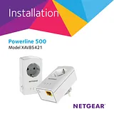 Netgear XAVB5421 – Powerline 500 + Extra Outlet, 1-Port インストールガイド