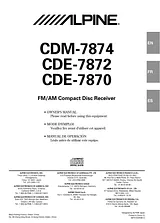 Alpine CDM-7874 Manual Do Utilizador