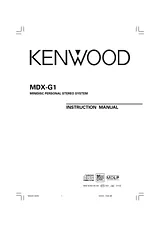 Kenwood MDX-G1 Manuel D’Utilisation