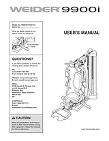 Weider 9900I SYSTEM WEEVSY49810 Manual De Usuario