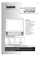 Symphonic SC720FDF Manual Do Utilizador