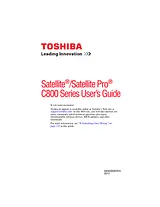 Toshiba C875D-S7220 Manuel D’Utilisation