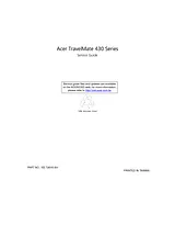 Acer TravelMate 430 Manuales De Servicio