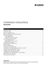 Asko D5656XXLHS1 Installation Instruction