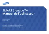 Samsung 48 po Téléviseur d'affichage commercial SMART Manuel D’Utilisation