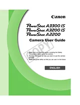 Canon A3300 IS 사용자 설명서