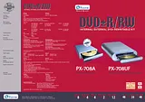 Plextor DVD+ -RW 8x4x16 USB2.0+FWire ext Retail PX-708UF2/T3 전단