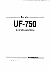 Panasonic UF-750 Instruction Manual