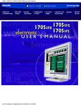 Philips 170S4FB User Guide