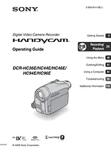 Sony DCR-HC94E Manuel D’Utilisation