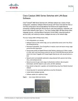 Cisco 2960 Техническая Спецификация