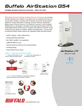 Buffalo Technology WIRELESS ETHERNET CONVERTER WLI2-TX1-G54 Leaflet