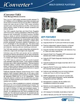 Omnitron iConverter T3/E3 8743-1-W User Manual