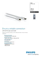 Philips PAL coax cable SWV2113W SWV2113W/10 Fascicule