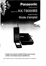Panasonic kx-t9000bs Mode D’Emploi