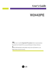 LG W2442PE-BF Owner's Manual
