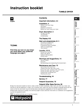 Indesit TCD980 User Manual