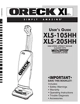 Oreck XL5-205HH Manual De Usuario