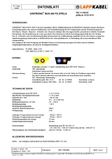 Lappkabel UNITRONIC® AS-INTERFACE 2 x 1.5 YE Yellow 2170830 Data Sheet
