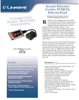 Linksys Combo PCMCIA Ethernet Card EC2T-EU Merkblatt
