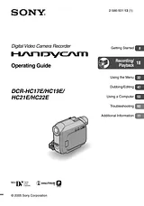 Sony DCR-HC22E Manual Do Utilizador