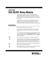 National Instruments SCC-RLY01 Manuel D’Utilisation