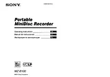 Sony MZ-B100 User Manual