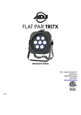 Adj LED PAR stage spotlight No. of LEDs: 7 Flat Par Tri 7x 1226100234 Manuel D’Utilisation