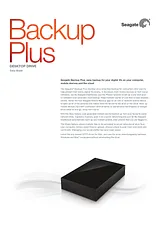 Seagate Backup Plus Desktop, 5TB STDT5000200 Ficha De Dados